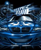Blue BMW